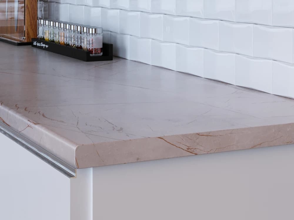 Столешница влагостойкая 38 мм КЕДР Мрамор Персия 3050х600х38*1U 2345/Pt