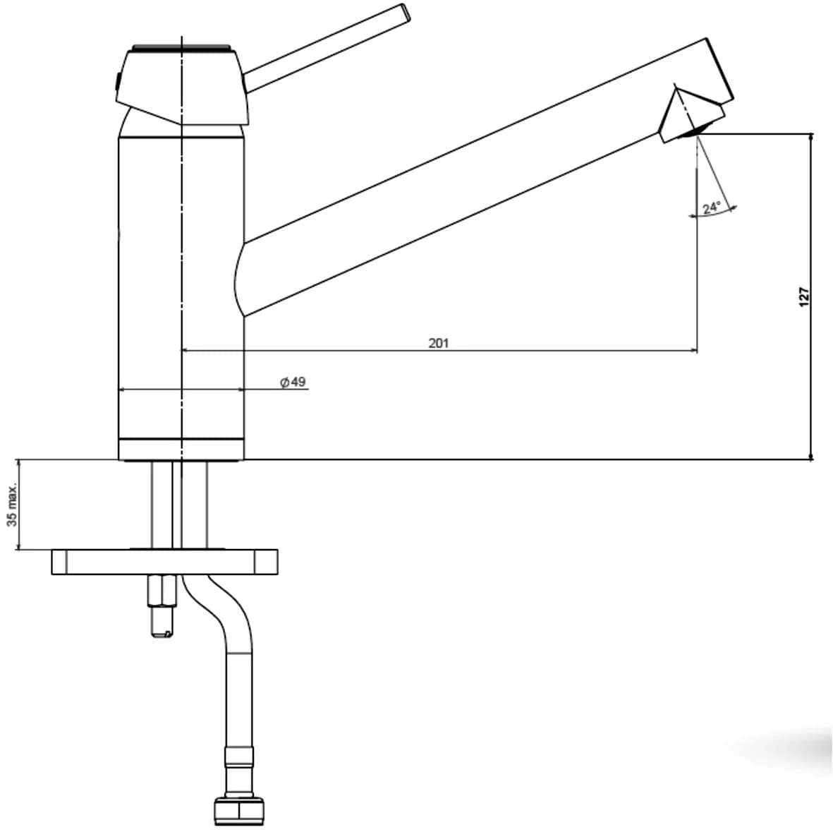 Смеситель TOPZERO Титан MATTO TITAN