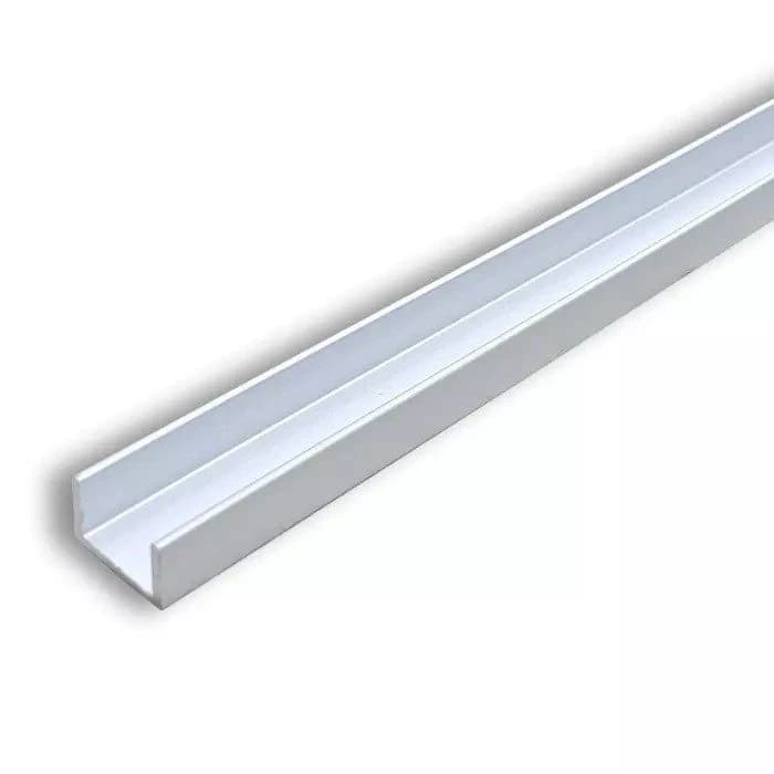 Планка для стеновой панели торцевая 4 мм СМАРТ ДЕКОР Хром матовый 104.01.сер 3000