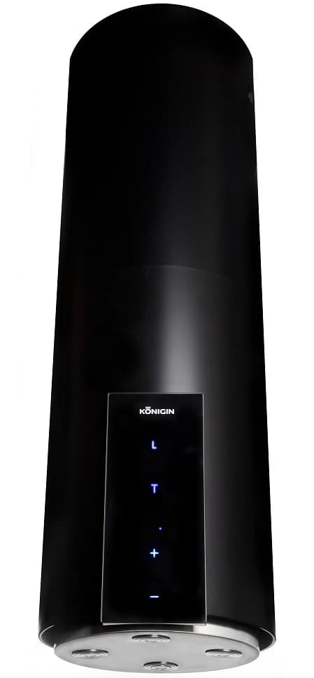 Вытяжка островная KONIGIN Черный Equilibrium Black Glass