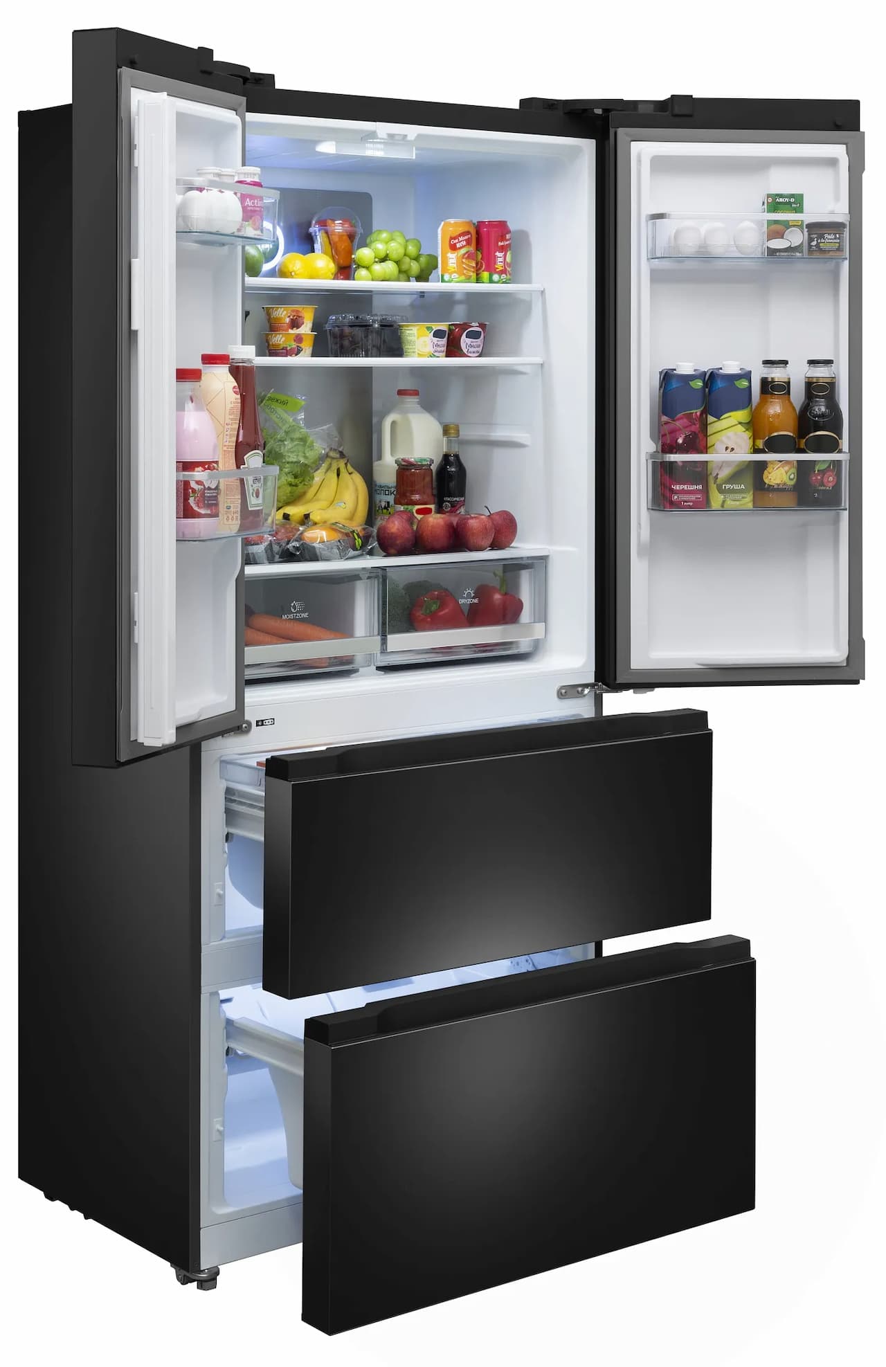 Холодильник отдельностоящий MEFERI Черный MFR83BLACK IX TOTAL NO FROST FRENCH DOOR COMFORT