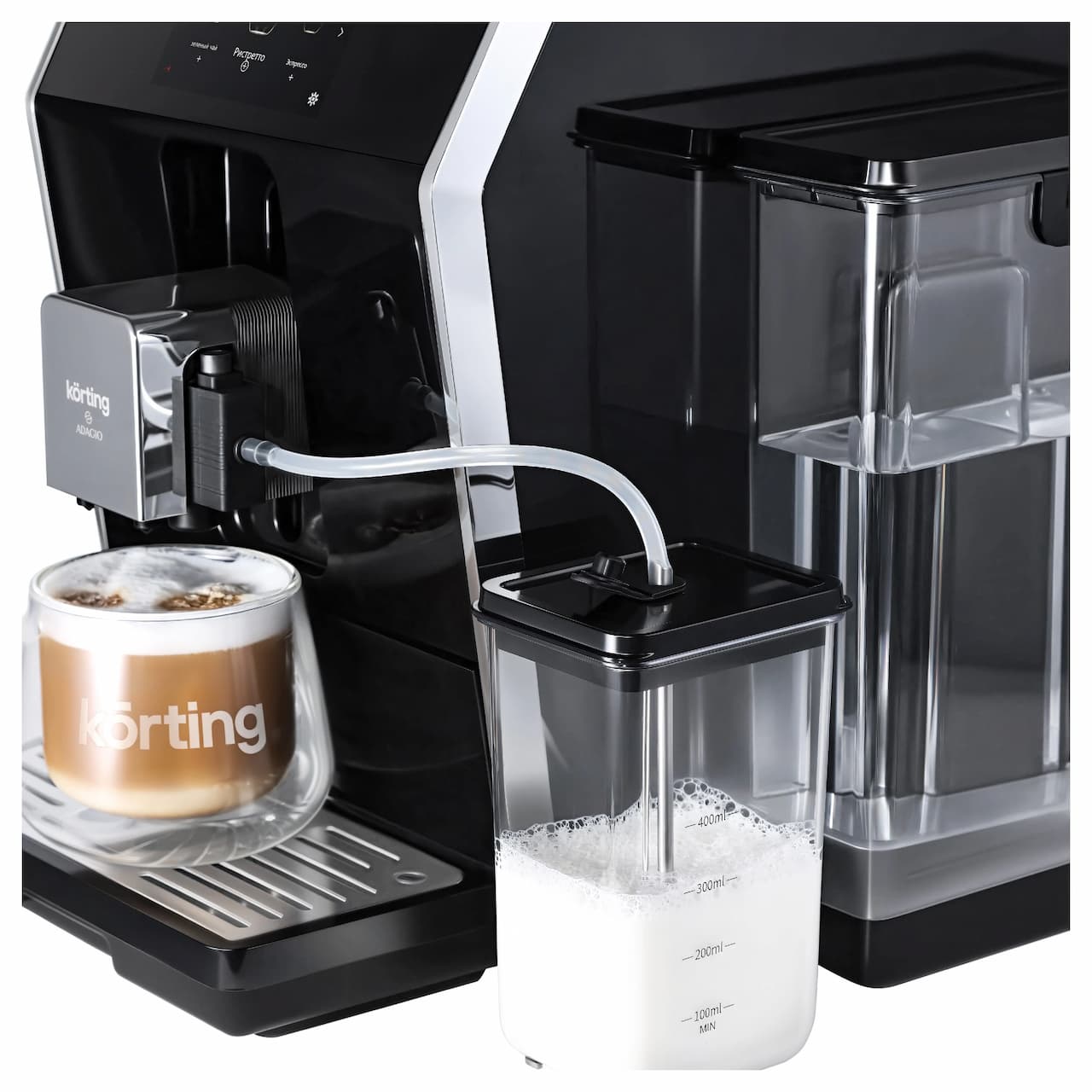 Автоматическая кофемашина с капучинатором KORTING Черный KACM 2004 Adagio