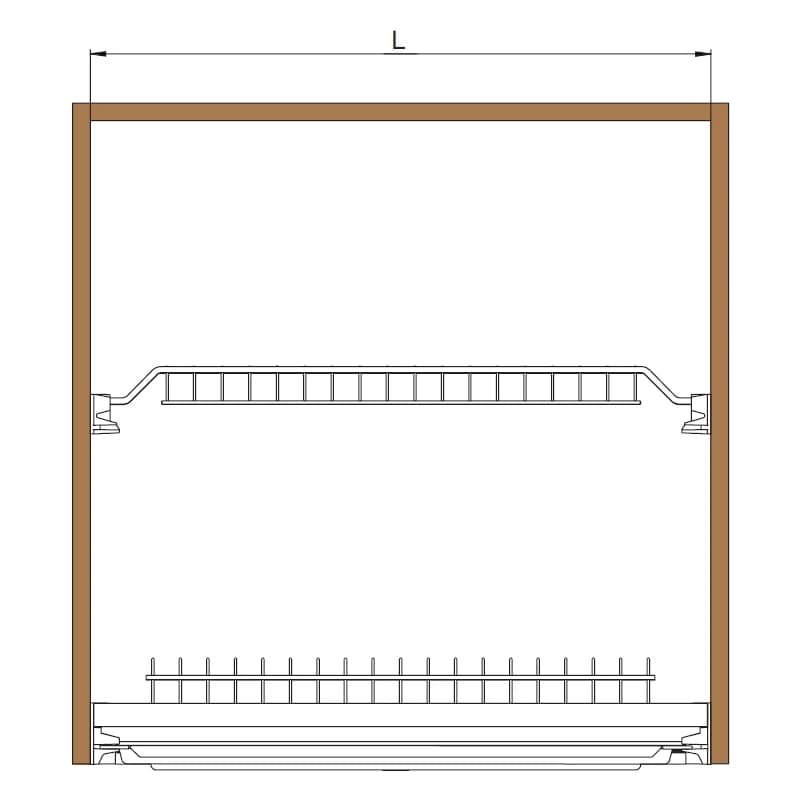 Сушка для посуды INOXA Хром 701/45XP.551A.F16
