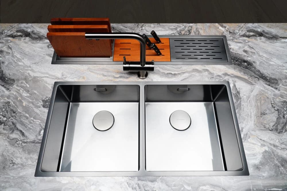 Мойка OMOIKIRI Вороненая сталь Taki 86-2-GM