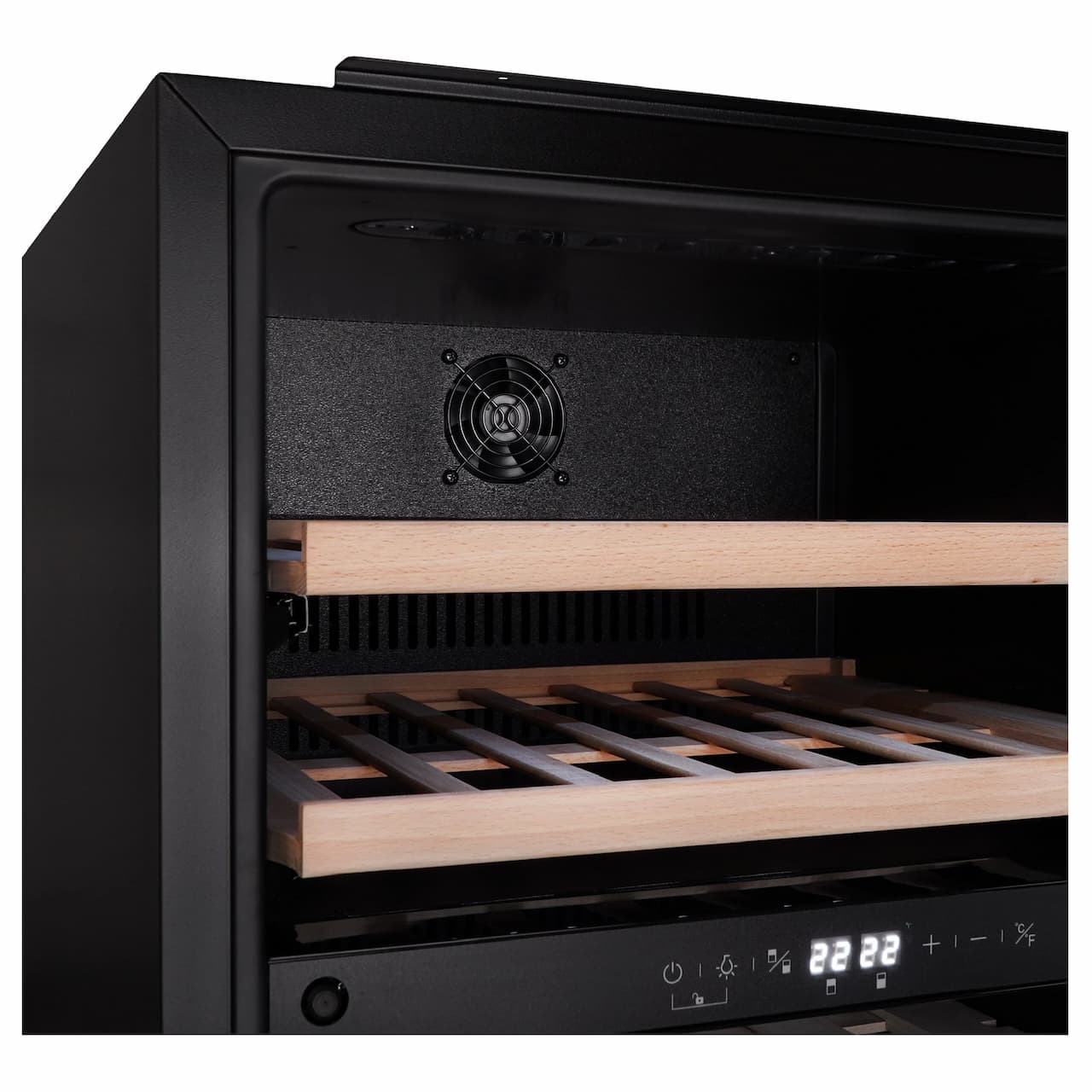 Винный шкаф KORTING Черное стекло KFW 604 DB GN