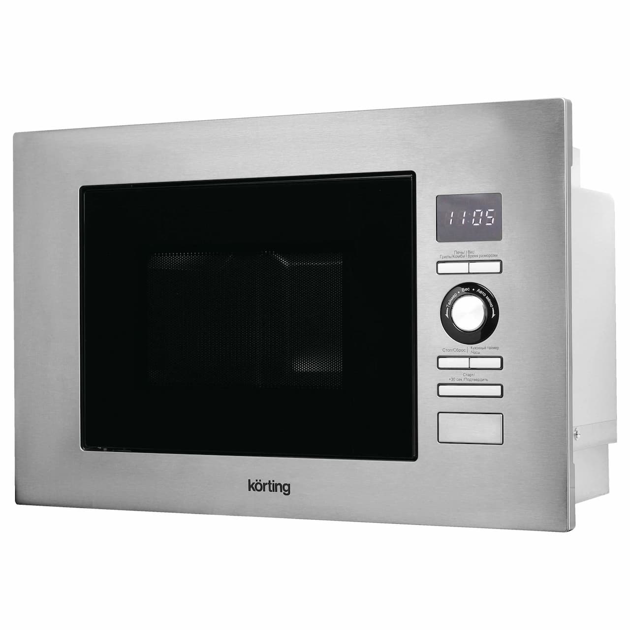Микроволновая печь KORTING Нержавеющая сталь + черное стекло KMI 720 X