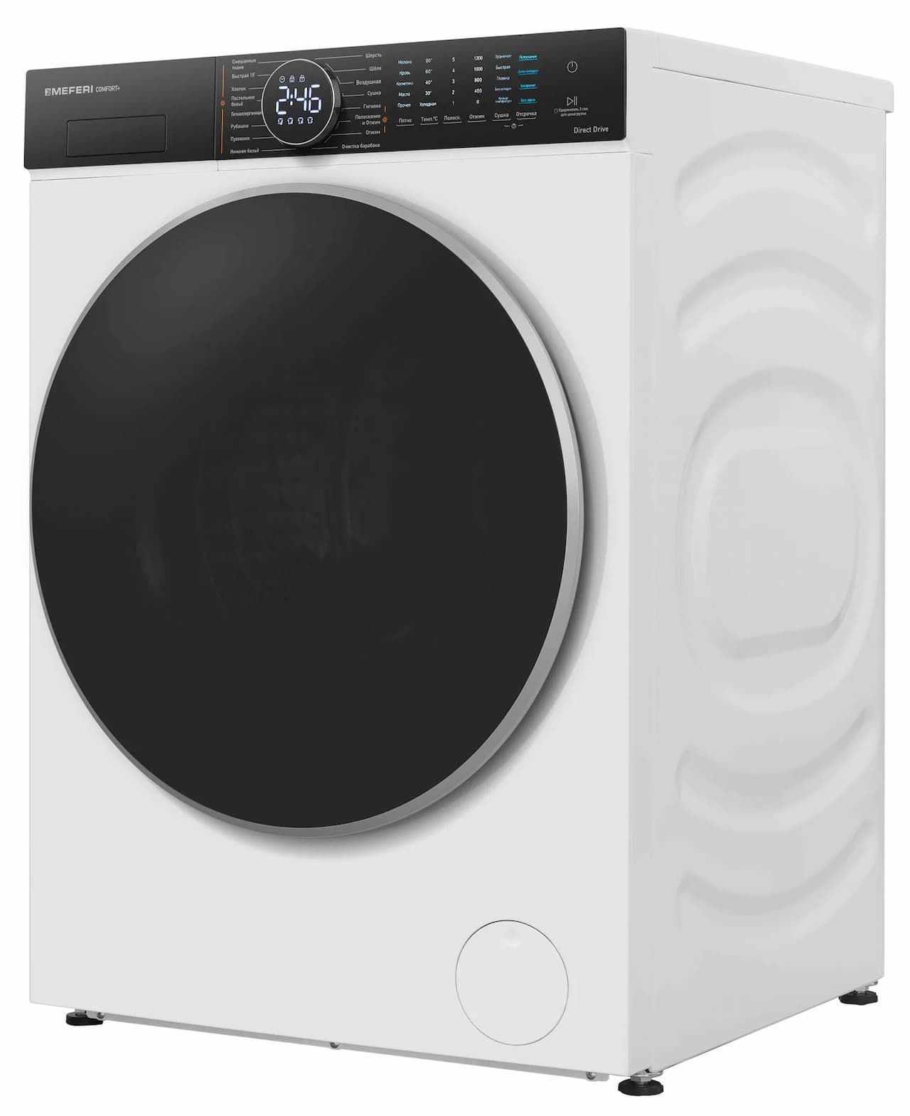 Стиральная машина MEFERI MFWD1071216WH COMFORT PLUS black door