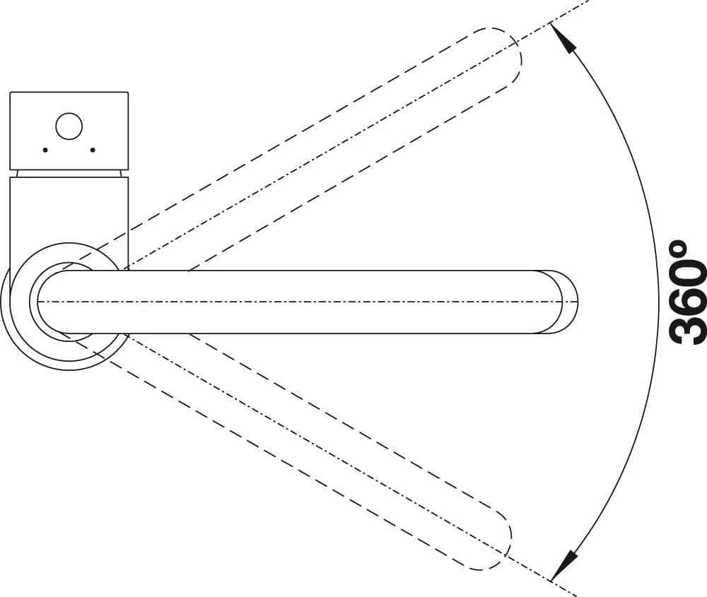 Смеситель BLANCO Антрацит MIDA