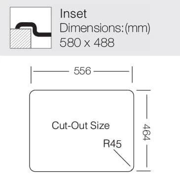 Мойка TOPZERO Нержавеющая сталь COP580.488.GT8K