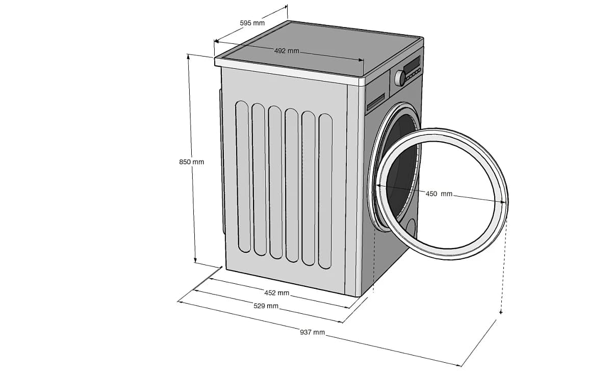 Стиральная машина KORTING Белый KWM 45DS1277