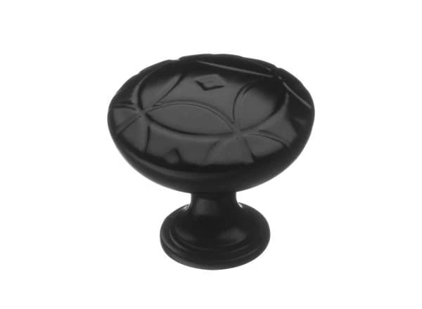 Ручка кнопка KERRON Черный матовый RK-103 BL