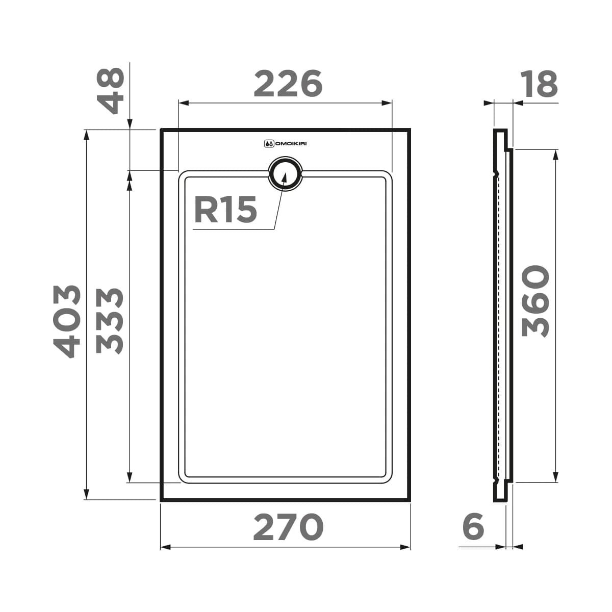 Разделочная доска OMOIKIRI Дерево CB-03-WOOD-S