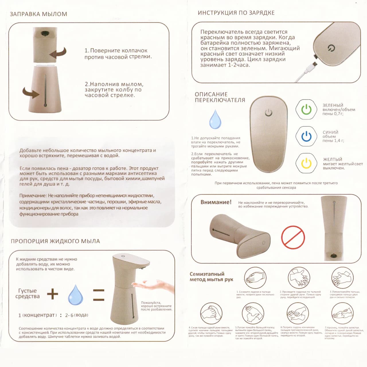 Дозатор для мыла FASHUN Черный A410-7