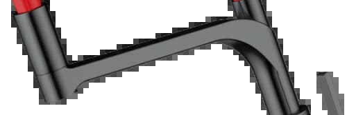 Смеситель OMOIKIRI Вороненая сталь + красный Sinto 2 Plus-SB-GM-R