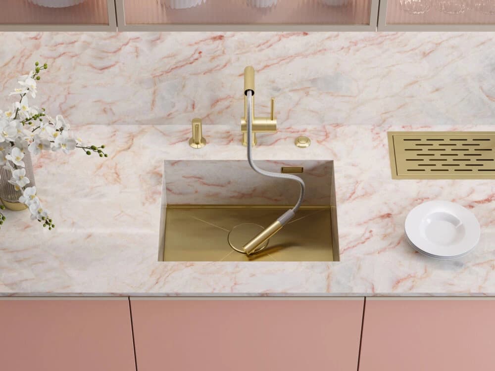 Смеситель OMOIKIRI Светлое золото Akashi-S-LG