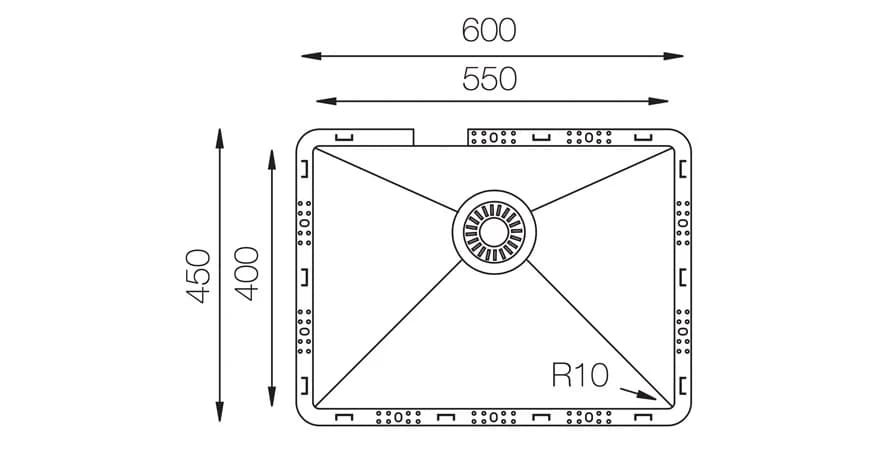 Мойка TOPZERO GOLD ROSE TZ RS550 GOLD ROSE