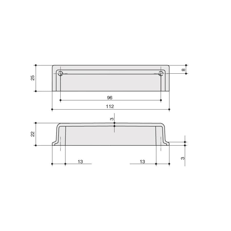 Ручка ракушка MAKMART Золото матовое WMN.831X.096.M00F3