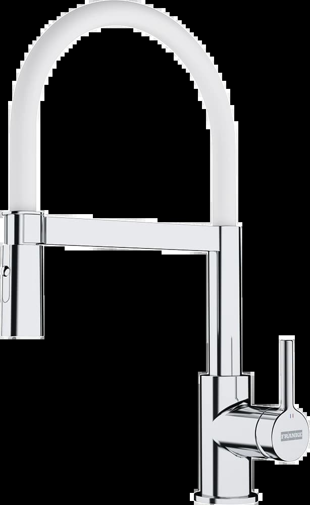 Смеситель FRANKE Хром + белый Lina Semi-pro