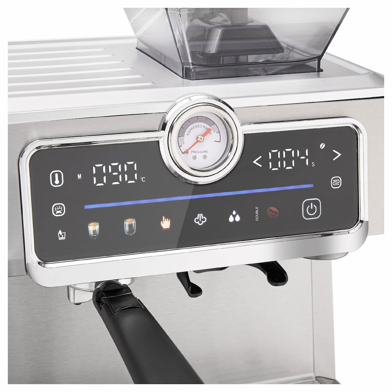 Кофемашина-эспрессо со встроенной кофемолкой KORTING Нержавеющая сталь KCM 1013 SA Bravo