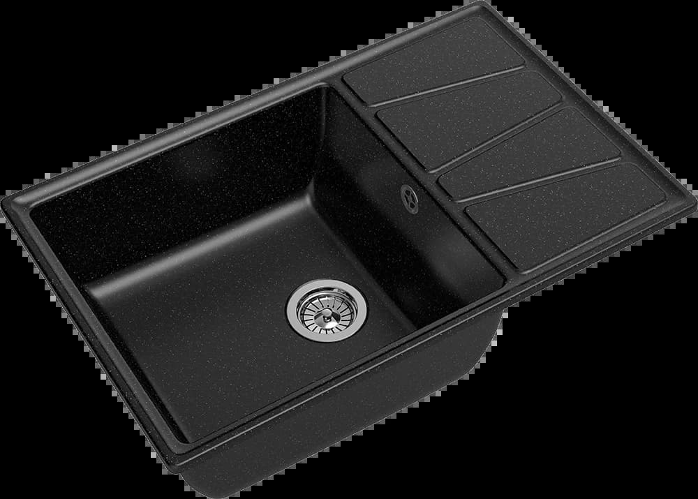 Мойка GRANFEST Черный Vertex GF-V-780L