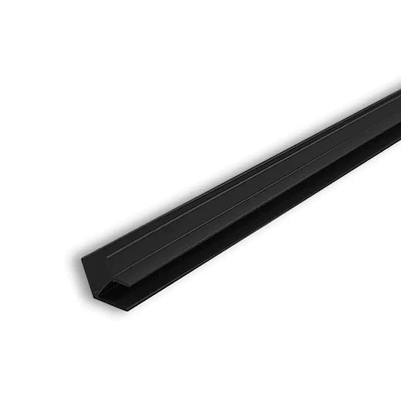 Планка для стеновой панели угловая (елочка) 6 мм ПРЕСТИЖ Черный