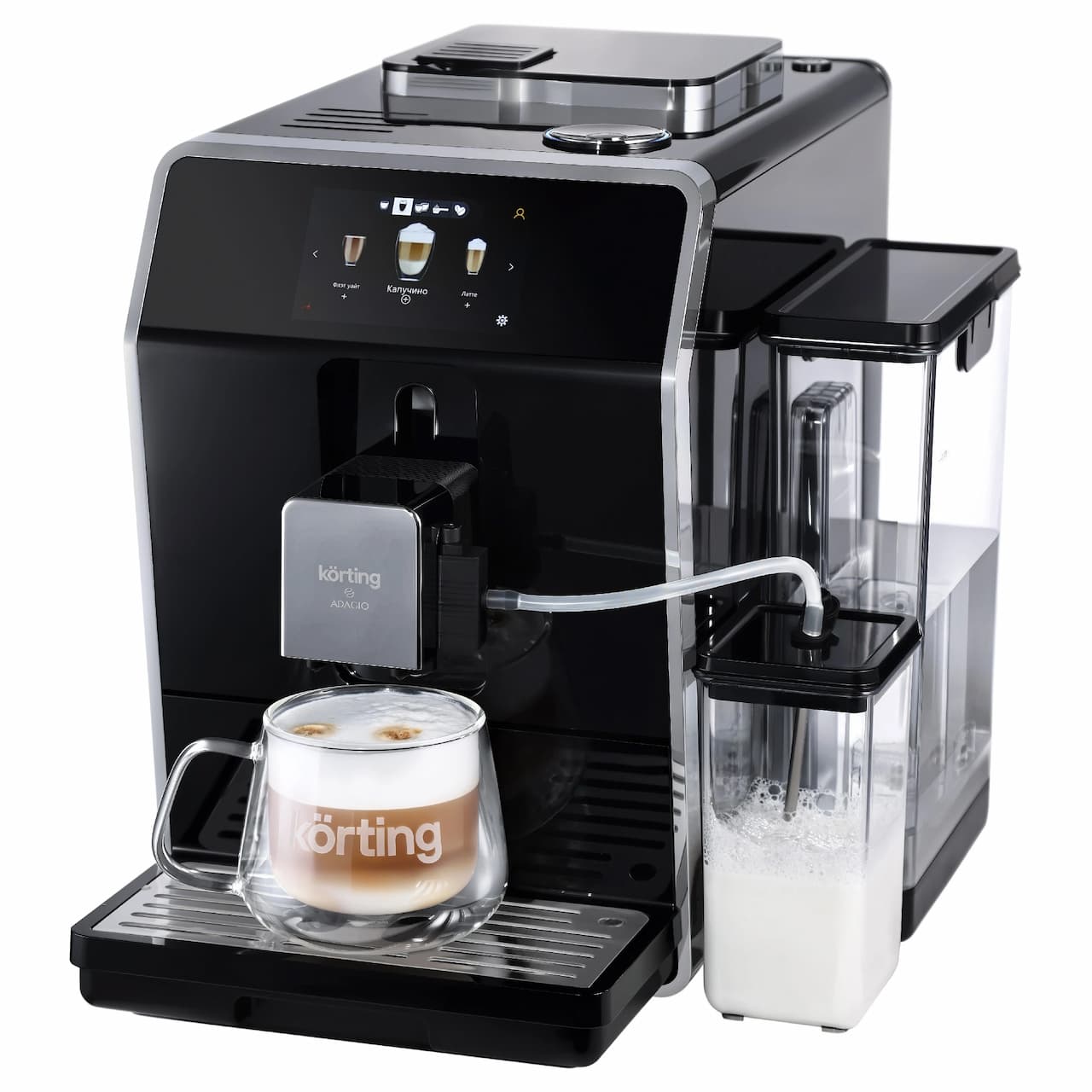 Автоматическая кофемашина с капучинатором KORTING Черный KACM 2004 Adagio