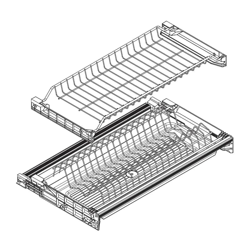 Сушка для посуды INOXA Хром 701/80XP.551A.F16
