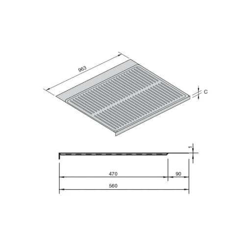 Поддон под мойку MAKMART Алюминий 900/0963/MC