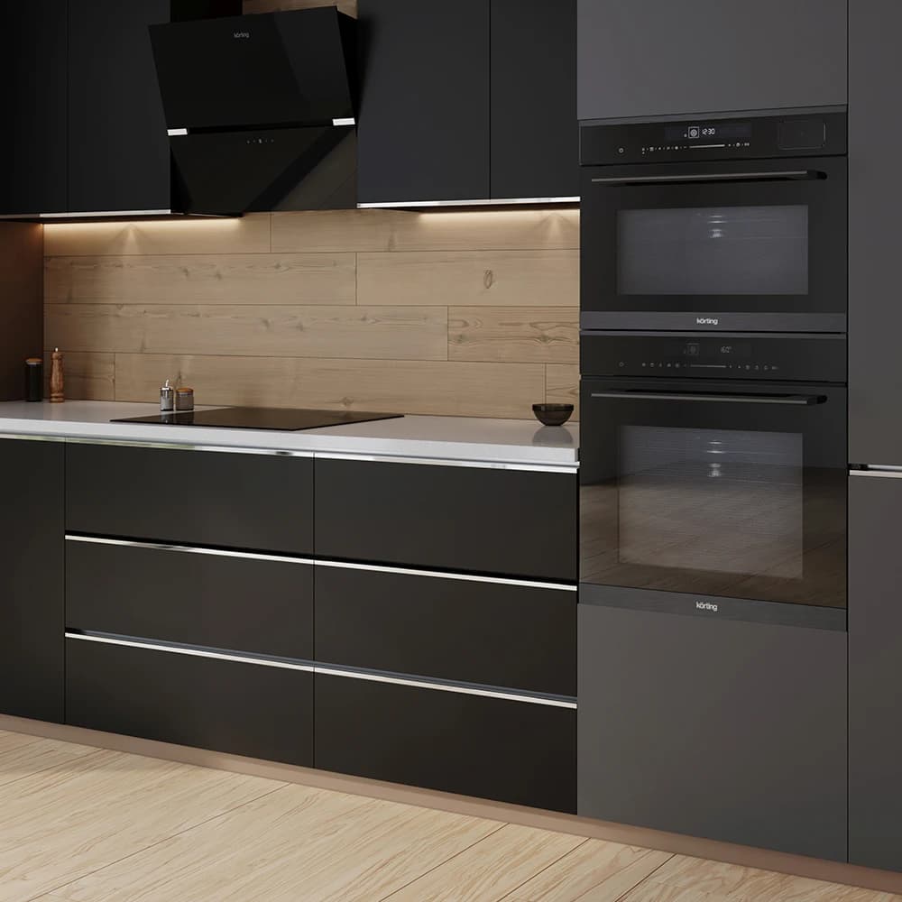 Духовой шкаф с паром KORTING Черный OKB 3450 GNBX Steam