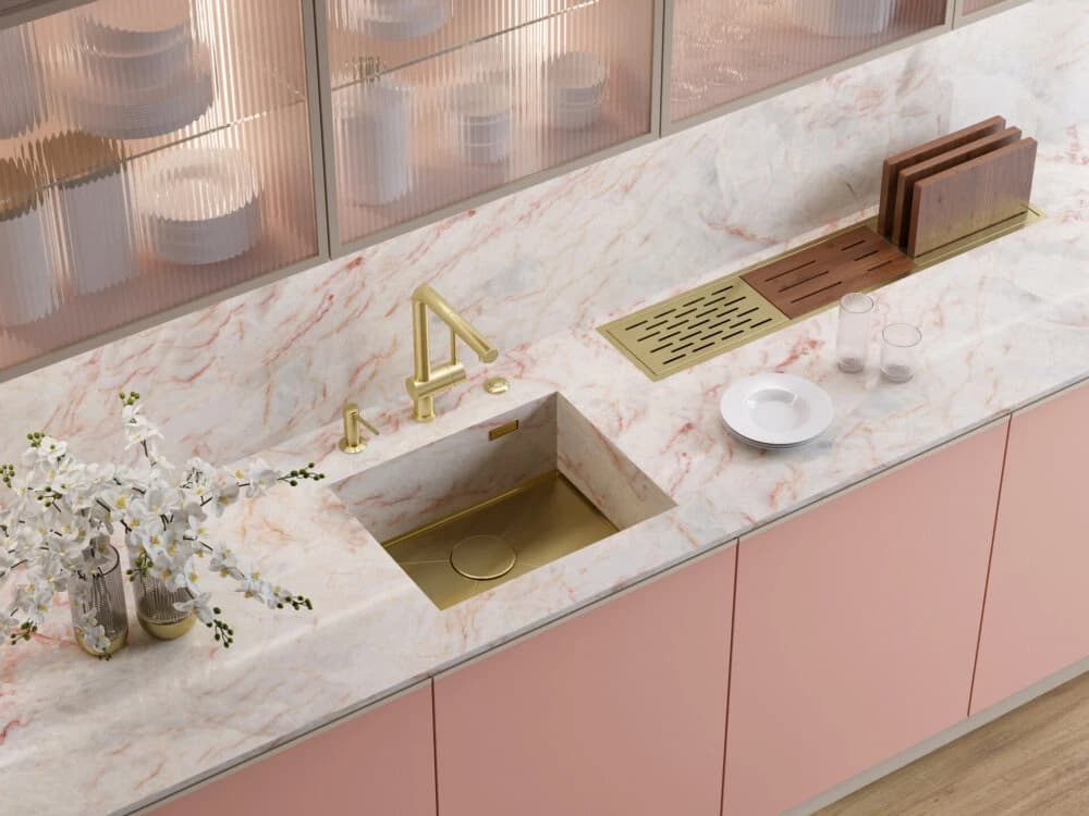 Смеситель OMOIKIRI Светлое золото Akashi-S-LG