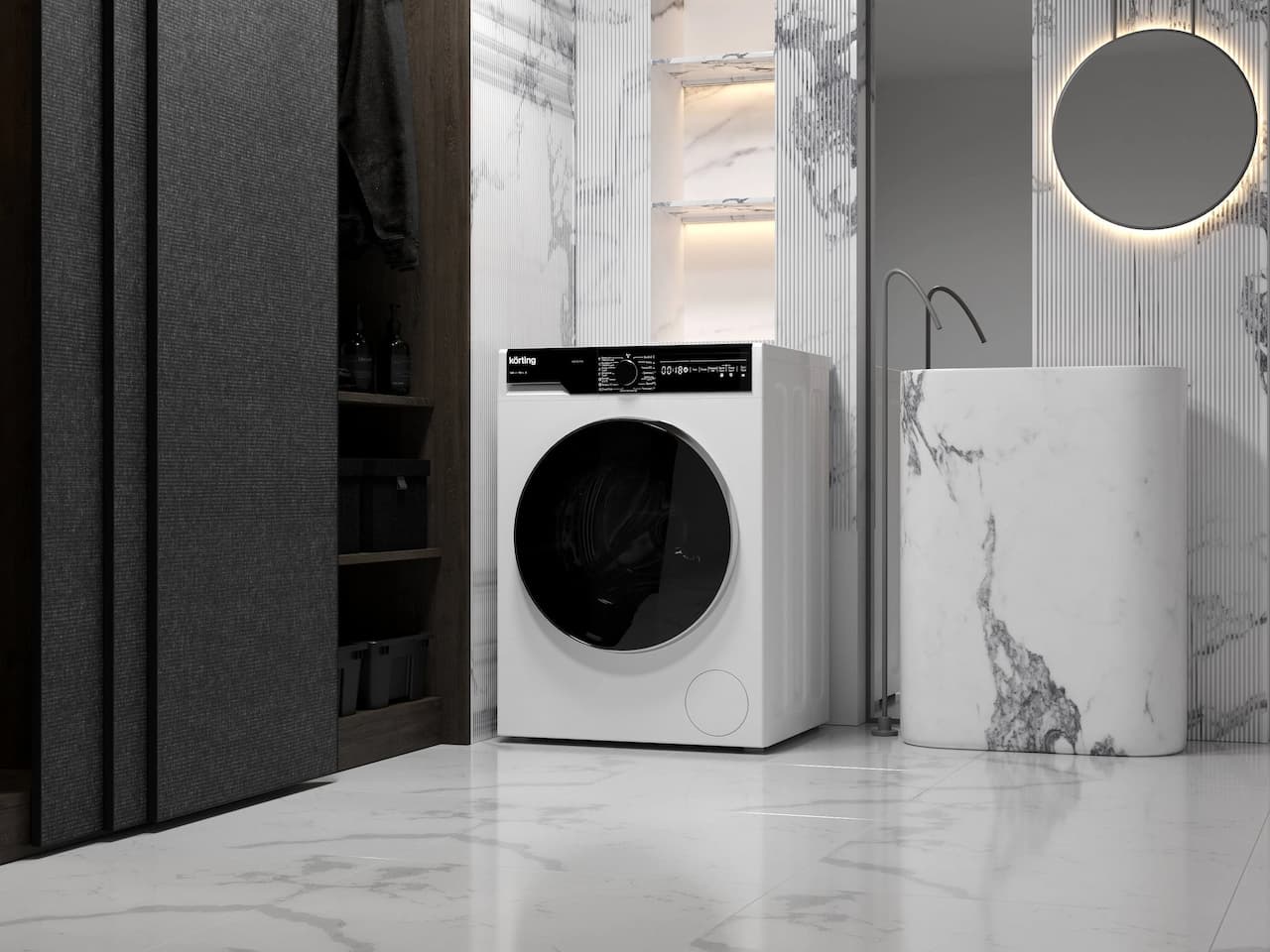 Стирально-сушильная машина KORTING Белый KWD 58L1496