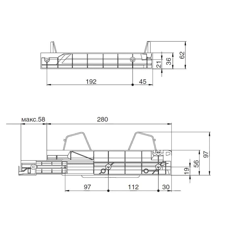 Сушка для посуды INOXA Хром 701/45XP.551A.F16