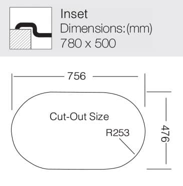 Мойка TOPZERO Нержавеющая сталь ELL780.500.GT8K