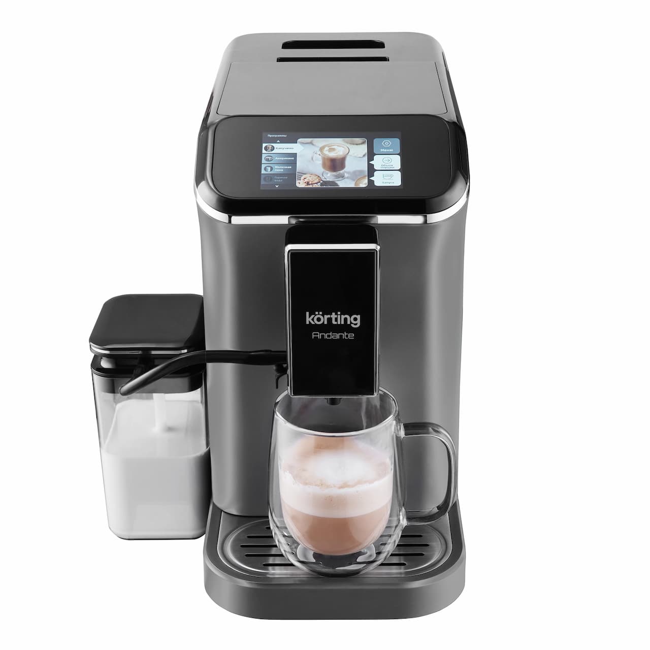 Автоматическая кофемашина с молочной системой KORTING Черный KACM 2003 Andante