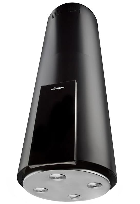 Вытяжка островная KONIGIN Черный Equilibrium Black Glass