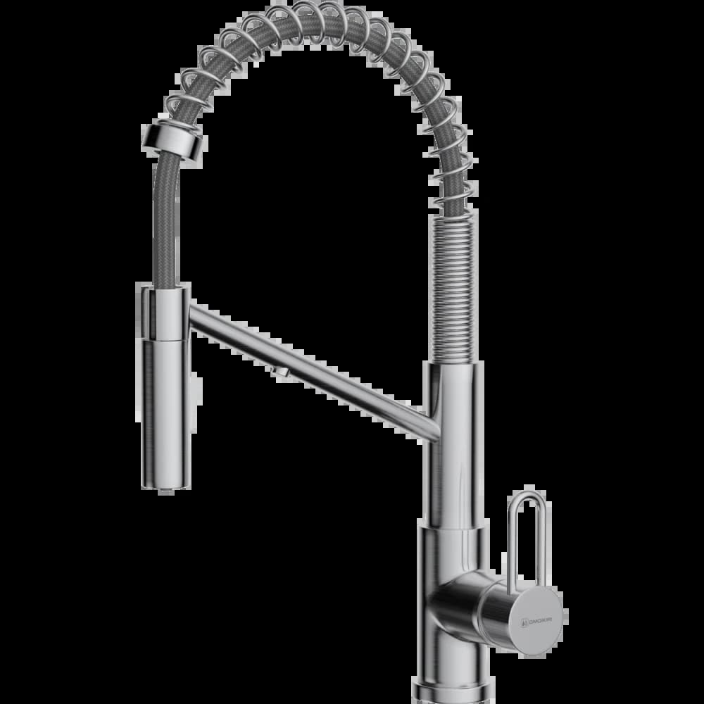 Смеситель OMOIKIRI Нержавеющая сталь Mikawa 2 Plus-SB-BN