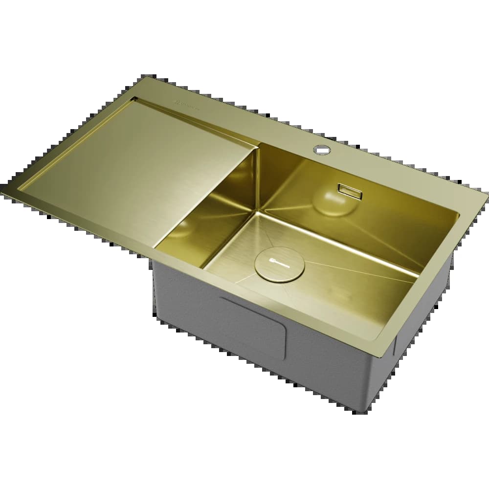 Мойка OMOIKIRI Светлое золото Akisame 86-LG-R Side
