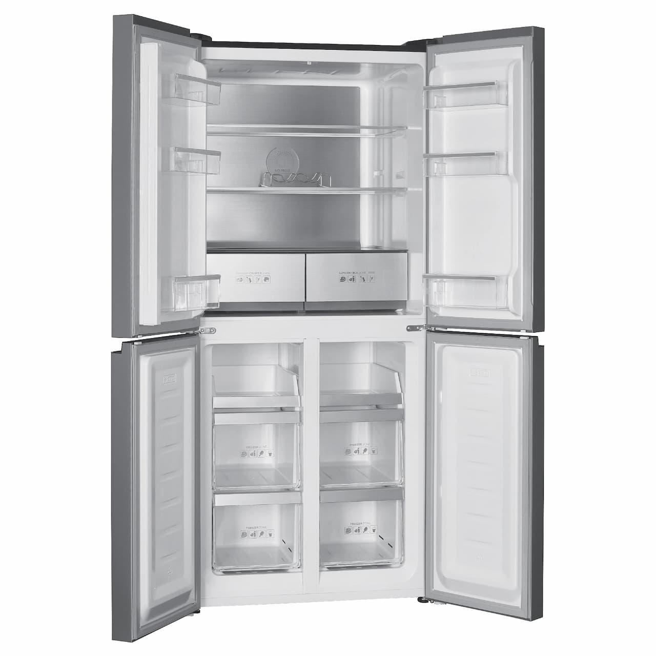 Холодильник Side-by-side KORTING Черное стекло KNFM 84799 GN