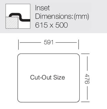 Мойка TOPZERO Нержавеющая сталь LTL615.500.GT8K