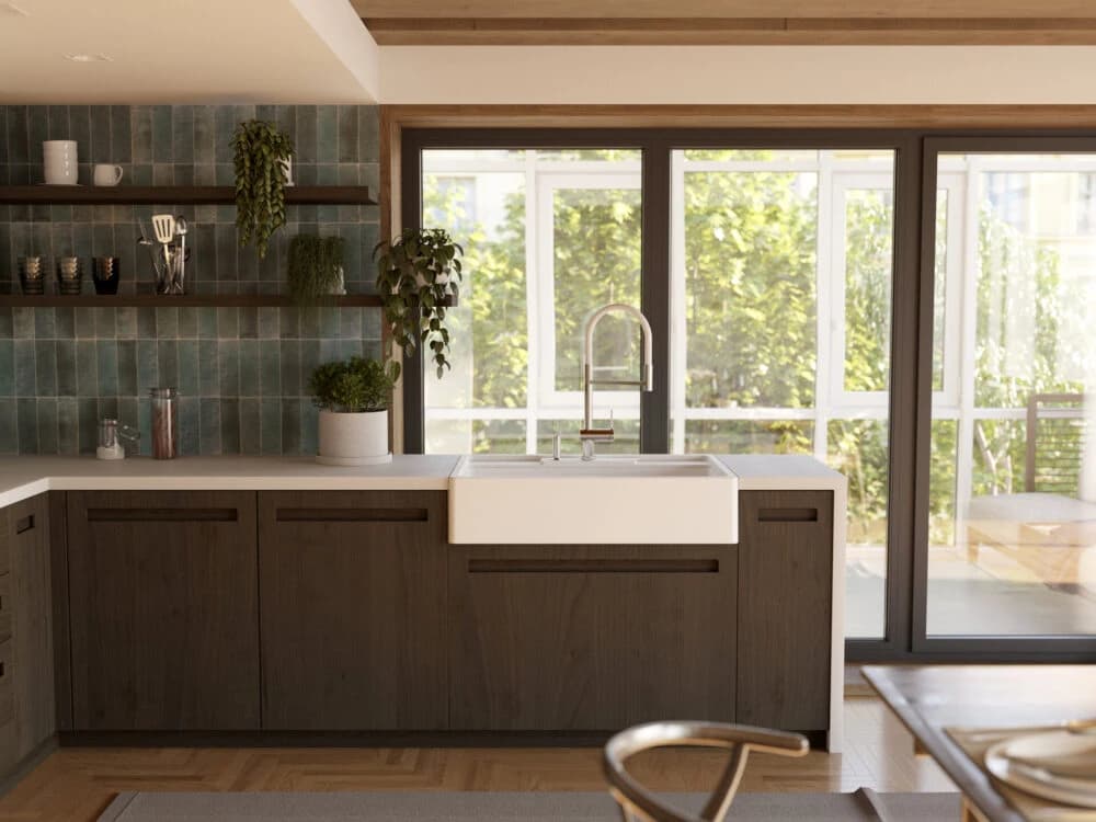 Смеситель с фильтром OMOIKIRI Графит Kanto-2 Plus-SB