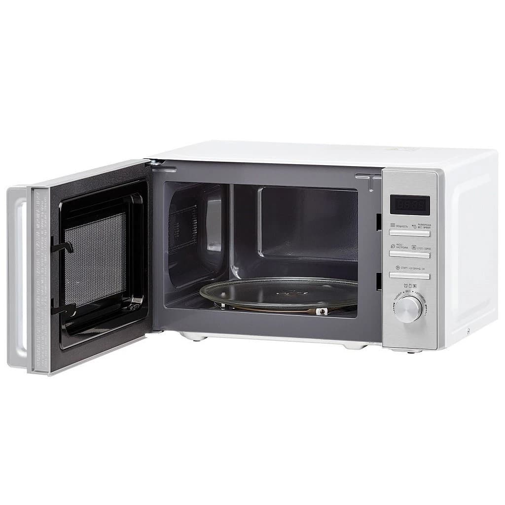 Микроволновая печь KRONA Нержавеющая сталь + белое стекло QUANTUM 44 WH/IX