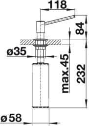 Дозатор для мыла BLANCO Хром