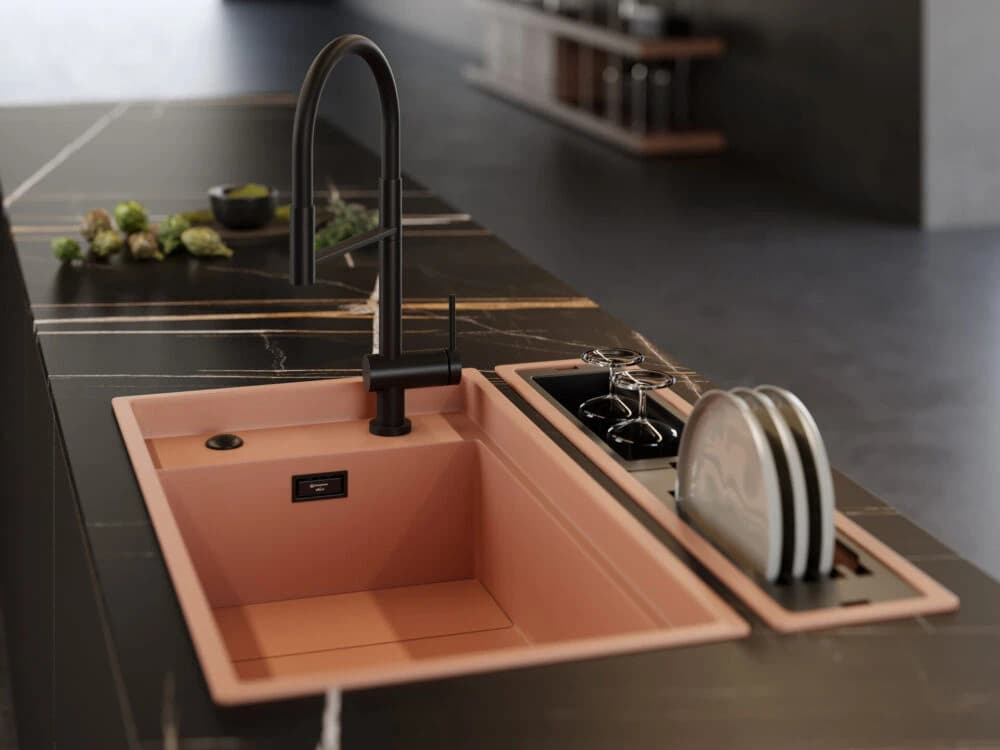 Смеситель с фильтром OMOIKIRI Вороненая сталь Kanto-2 Plus-SB