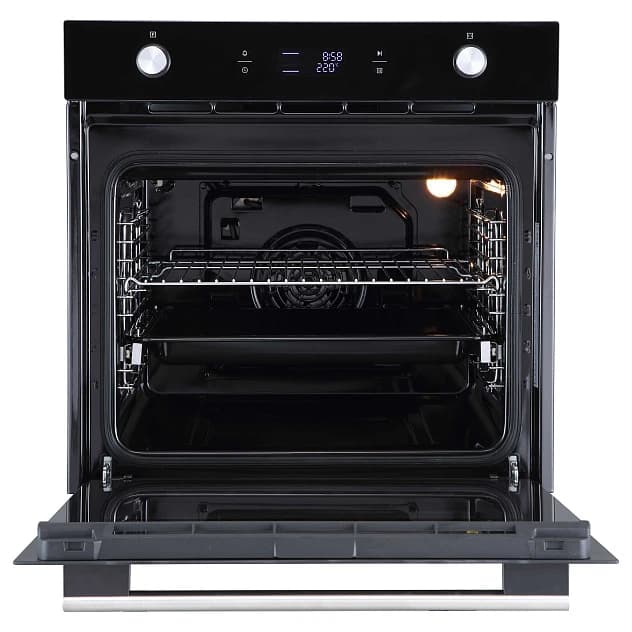 Духовой шкаф EVELUX Черное стекло EO 650 PB
