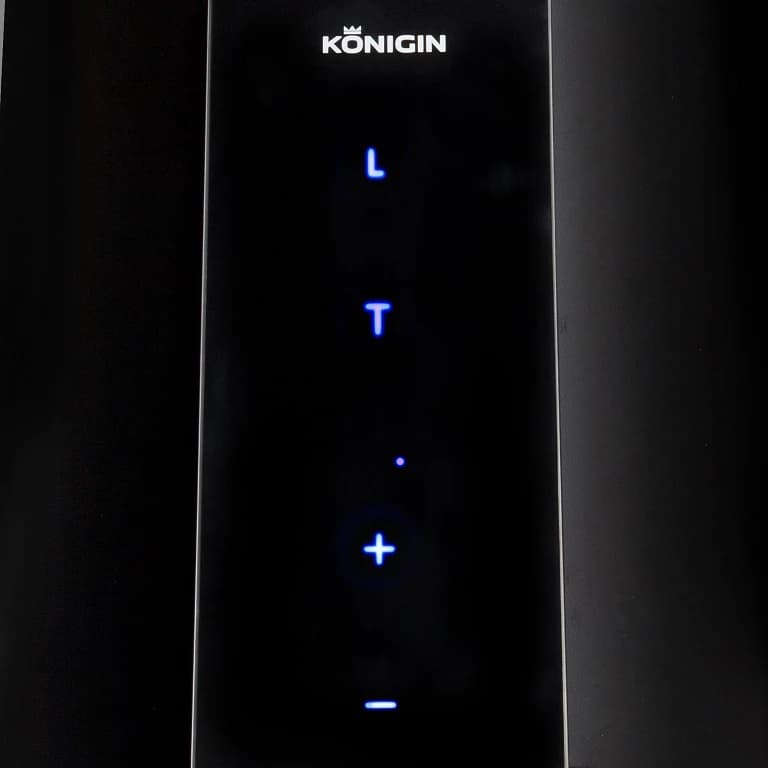 Вытяжка островная KONIGIN Черный Equilibrium Black Glass