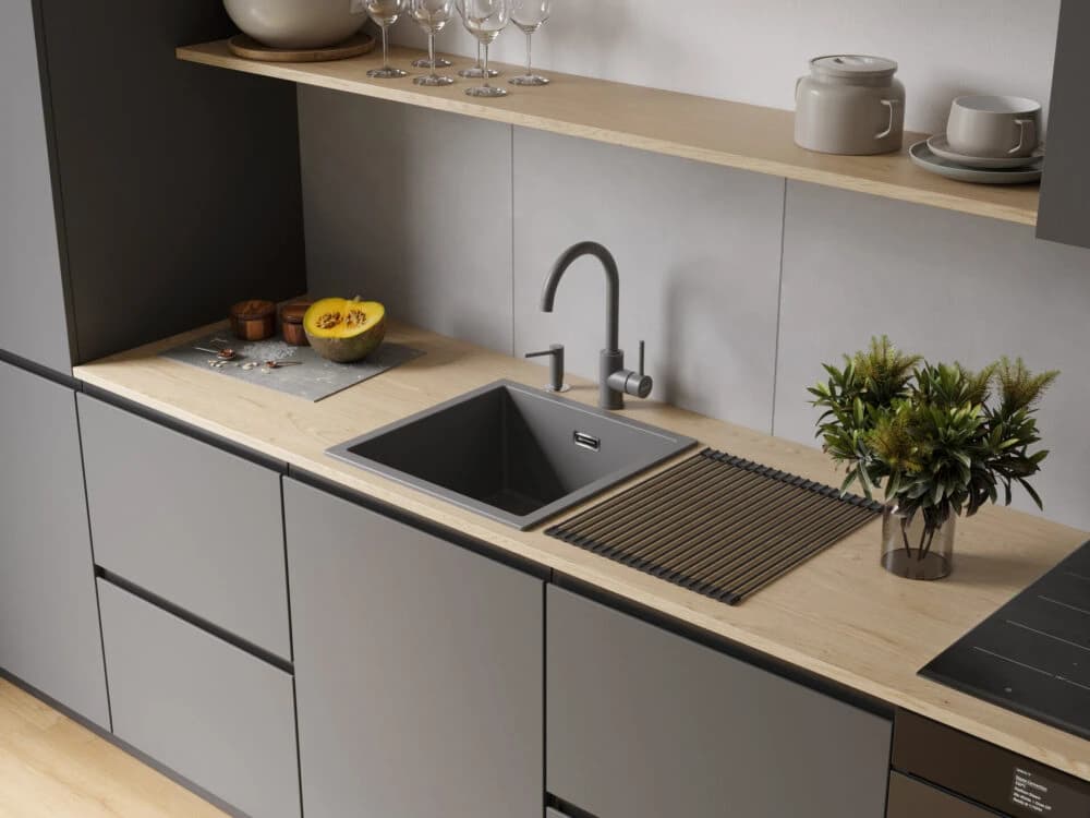 Мойка OMOIKIRI Leningrad grey Yamakawa 45-U/I-GR