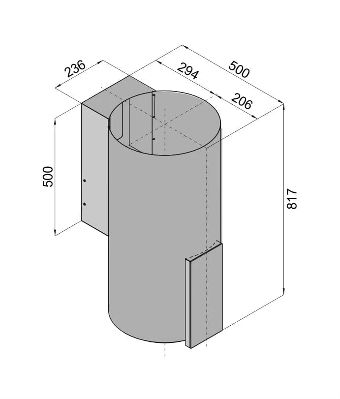 Вытяжка кухонная KONIGIN Белый Equilibrium W White Glass