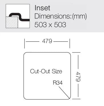 Мойка TOPZERO Нержавеющая сталь COP503.503.GT8K