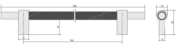 Ручка скоба MAKMART Черный матовый SY8772 0192 AL6-AL6