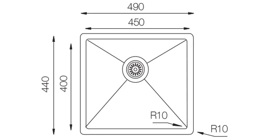 Мойка TOPZERO GOLD ROSE TNL 450 GOLD ROSE